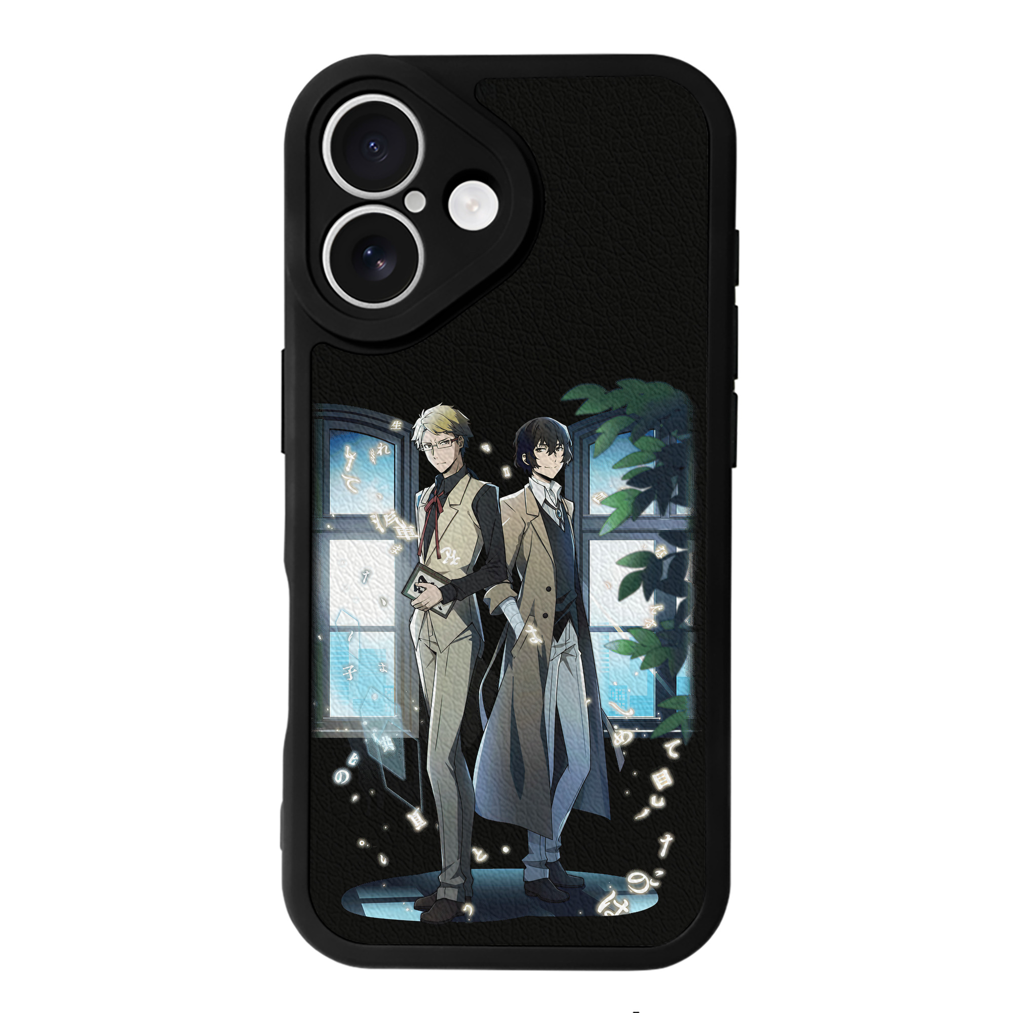 （画像用） 文豪ストレイドッグス Bungo Stray Dogs 【iPhone 16シリーズ対応】シリコンスマホケース（レザー調） 材質：シリコン